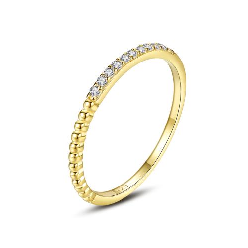 Cubic Zirconia micr3ofono pavimenta anillos de plata esterlina, Plata de ley 925, Joyería & diverso tamaño para la opción & micro arcilla de zirconia cúbica & para mujer, Vendido por UD