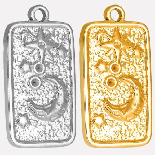 Stainless Steel Pendants 304 Stainless Steel Vacuum Ion Plating DIY Sold By PC