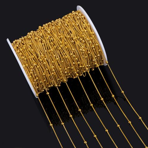 Stainless Steel Jewelry Chain 304 Stainless Steel gold color plated DIY Sold By Bag