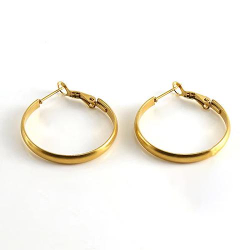 Stainless Steel Hoop Earring 304 Stainless Steel plated fashion jewelry & for woman Sold By Pair