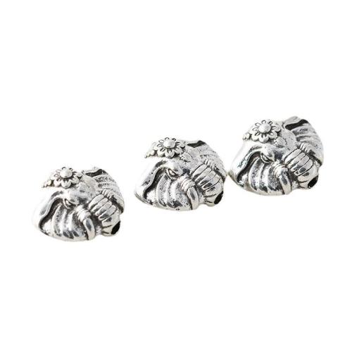 Brass Jewelry Beads plated DIY silver color Approx 1.9mm Sold By PC