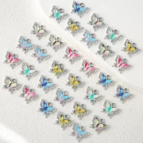 Resin Zinc Alloy Pendler, med Resin, du kan DIY, flere farver til valg, 14x16mm, Solgt af PC