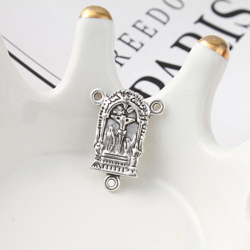 Zinc Alloy Connector antique silver color plated DIY & 2/1 loop Sold By KG