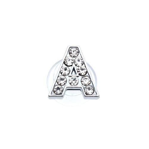 Zinc Alloy Shoes Clasp DIY  & with rhinestone silver color Sold By PC