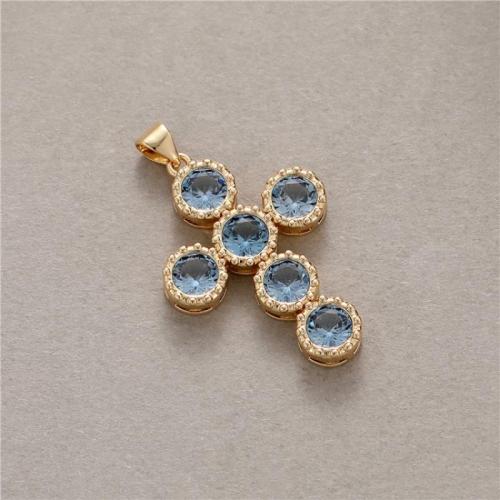 Cubic Zirconia Micro Pave Brass Pendant DIY & micro pave cubic zirconia Sold By PC