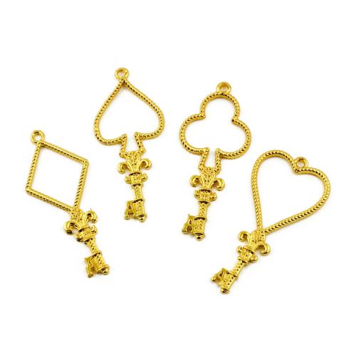 Zinc Alloy Pendants gold color plated DIY Sold By Bag