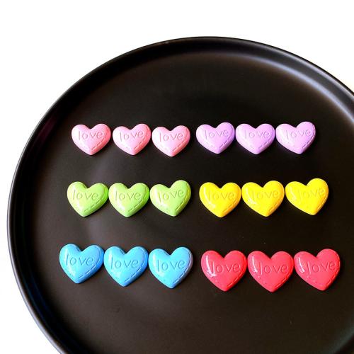 Accesorios para el cabello DIY de, Acrílico, Corazón, Bricolaje, más colores para la opción, 22mm, 10PCs/Bolsa, Vendido por Bolsa