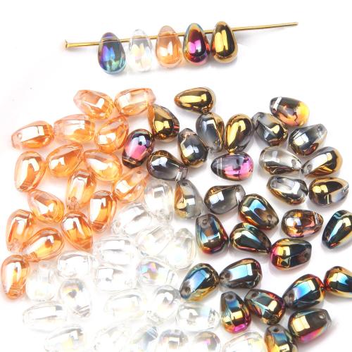 Fashion Glasperler, Glas, Heart, du kan DIY, flere farver til valg, 9x6mm, 50pc'er/Bag, Solgt af Bag