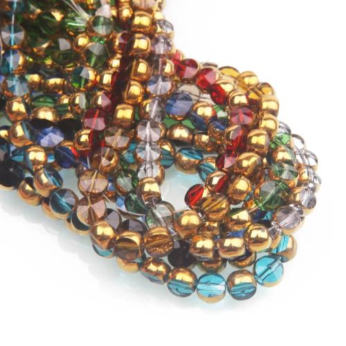 Granulos artesanais de  Lampwork, vidrilho, DIY, Mais cores pare escolha, 6.50mm, 49PCs/Strand, vendido por Strand