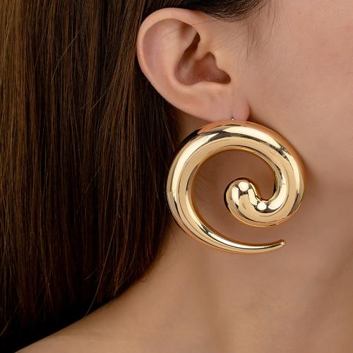 Lo zinco in lega Stud Earring, lega in zinco, placcato, per la donna, oro, Venduto da coppia