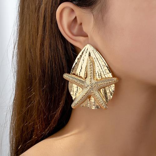 Zinc Alloy Stud Earring plated for woman gold Sold By Pair