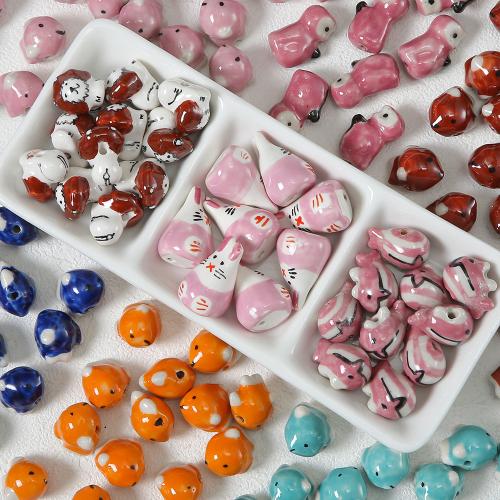 Perles bijoux en porcelaine, dessiné à la main, DIY & styles différents pour le choix, plus de couleurs à choisir, Vendu par PC