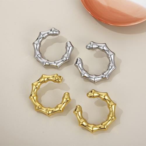 Roestvrij staal Stud Earrings, 304 roestvrij staal, voor vrouw, meer kleuren voor de keuze, Verkocht door pair