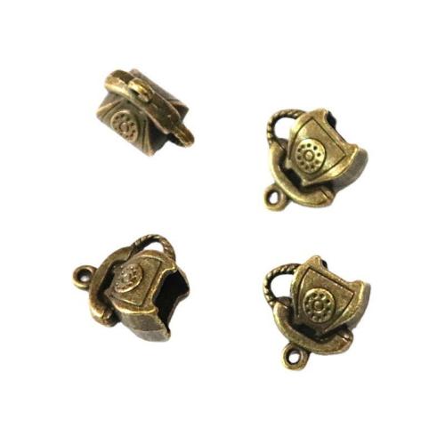 Sinc Alloy Pendants, Teileafón, dath práis antique plátáilte, DIY, 14x14x8mm, 60ríomhairí pearsanta/Mála, Díolta De réir Mála