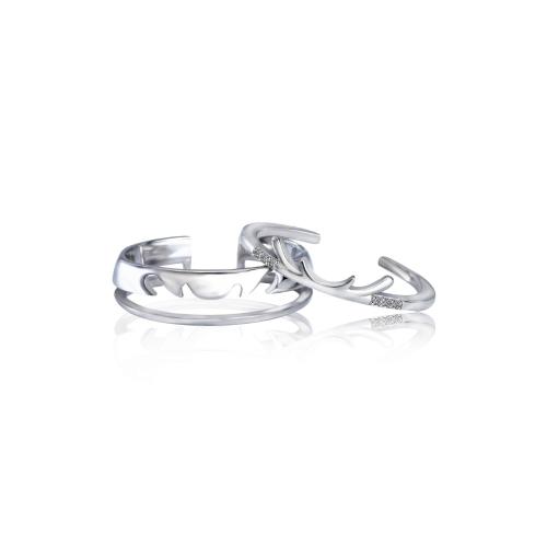 Sterling Silver smycken finger ring, 925 sterling silver, Jul Design & mode smycken & Unisex & olika stilar för val, 20x20mm, Säljs av PC