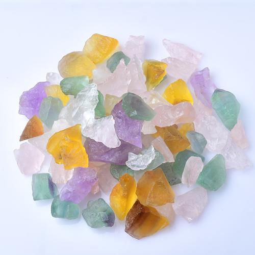 Fashion Decoration Natural Fluorite with Quartz irregular mixed colors Sold By PC