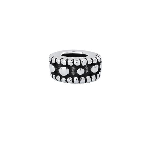 Gioielli Spacer Beads, 925 sterline d'argento, Vintage & DIY, 5.70x2.90mm, Foro:Appross. 2.8mm, Venduto da PC