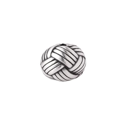 Gioielli Spacer Beads, 925 sterline d'argento, Vintage & DIY, 14x11.50x11.40mm, Foro:Appross. 1.8mm, Venduto da PC