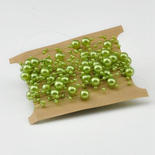 Plastic Pearl Ball Chain with Fishing Line DIY Sold By Spool