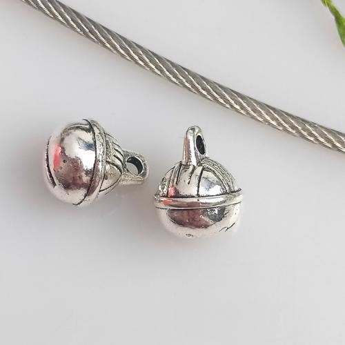 Zinc Alloy Bell Charm antique silver color plated DIY Sold By Bag