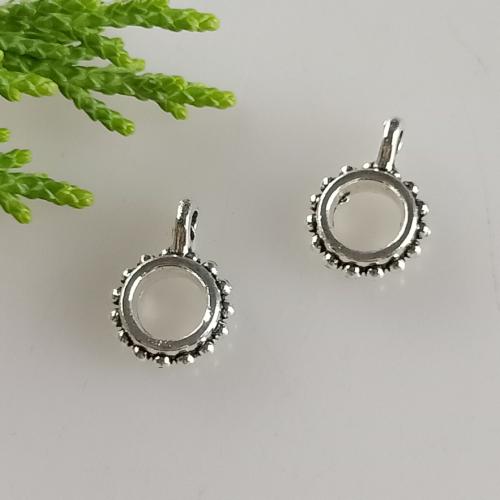 Zinc Alloy Pendler, antik sølv farve forgyldt, du kan DIY, 9x12mm, Hole:Ca. 5mm, 100pc'er/Bag, Solgt af Bag