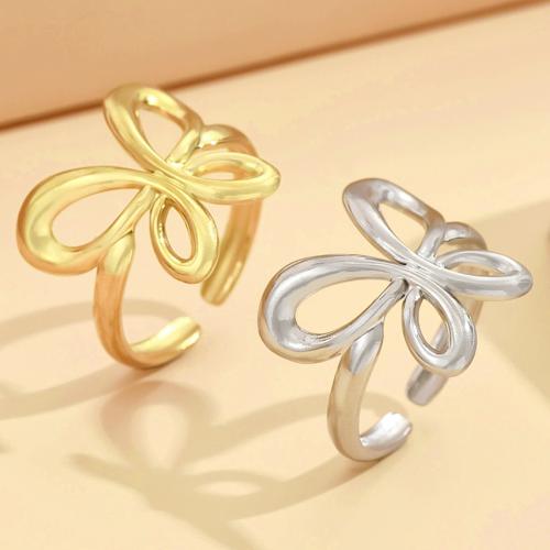 Stainless Steel Finger Ring 304 Stainless Steel Butterfly fashion jewelry & for woman US Ring Sold By PC