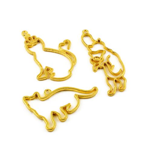 Zinc Alloy Animal Pendants gold color plated DIY Sold By Bag