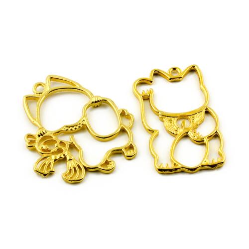 Zinc Alloy Animal Pendants gold color plated DIY Sold By Bag