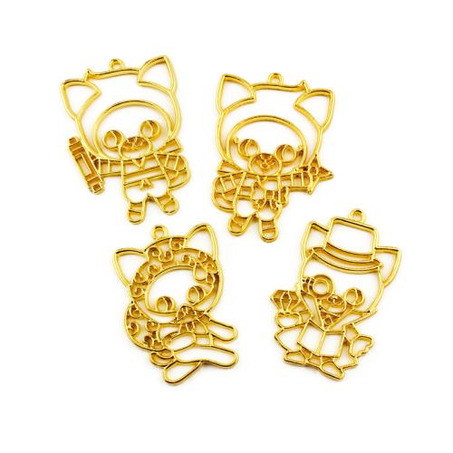 Zinc Alloy Pendants gold color plated DIY Sold By Bag