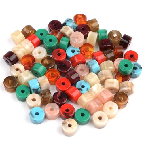 Acrylic Jewelry Beads Column DIY mixed colors Approx 3mm Sold By Bag