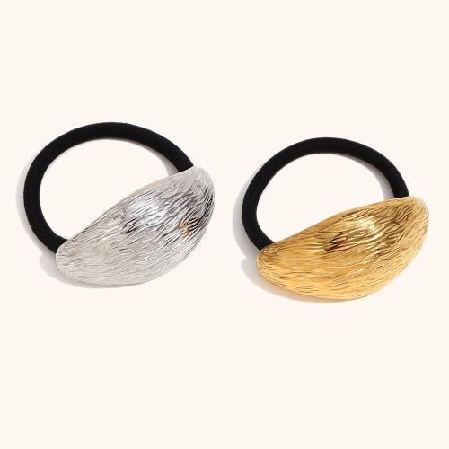 Ponytail Holder 304 Stainless Steel with Rubber Band plated fashion jewelry & for woman Sold By PC