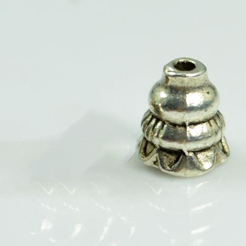 Abalorios de Aleación de Zinc , chapado, Bricolaje, plateado, 7.20x8mm, Vendido por UD