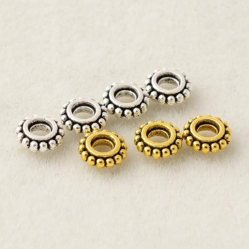 Perline in lega di zinco, lega in zinco, placcato, DIY, nessuno, 5x1.80mm, Foro:Appross. 1.8mm, Venduto da PC