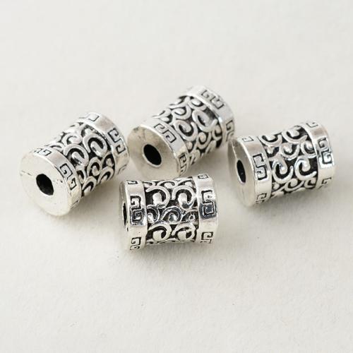 Zinc Alloy Jewelry Beads plated DIY silver color Approx 2.8mm Sold By PC