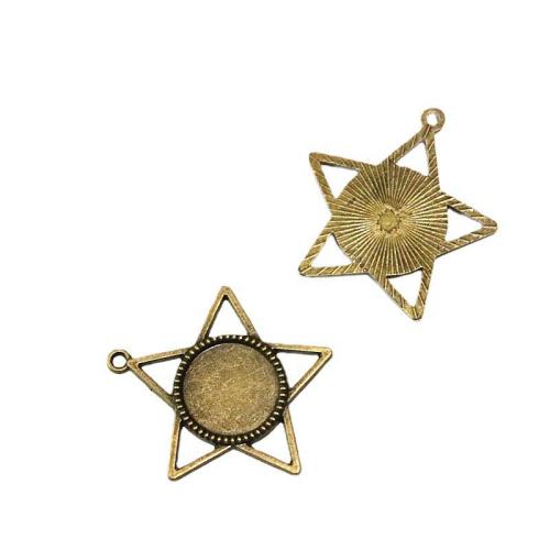 Zinc Alloy Pendants Round antique brass color plated DIY 179/Bag Sold By Bag