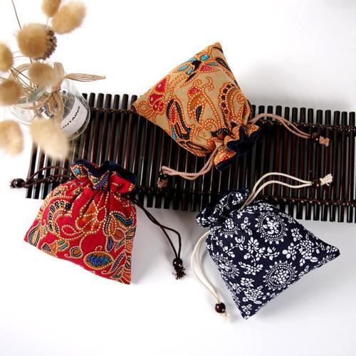 Jewelry Pouches Bags Cotton Fabric durable Sold By PC