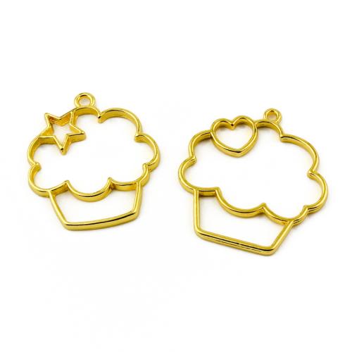 Zinc Alloy Pendants gold color plated DIY Sold By Bag