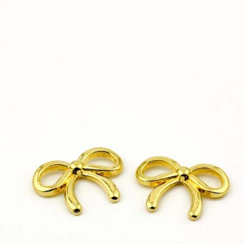 Zinc Alloy Pendants Bowknot gold color plated DIY Sold By Bag