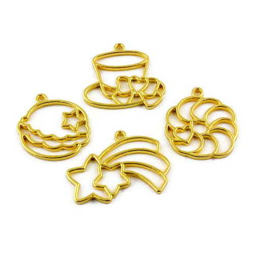 Zinc Alloy Pendants gold color plated DIY Sold By Bag