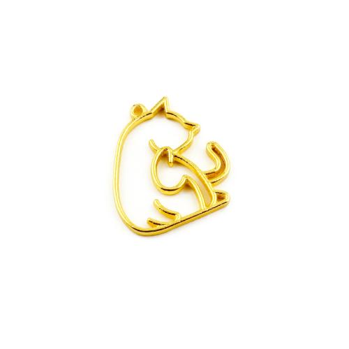 Zinc Alloy Animal Pendants gold color plated DIY Sold By Bag