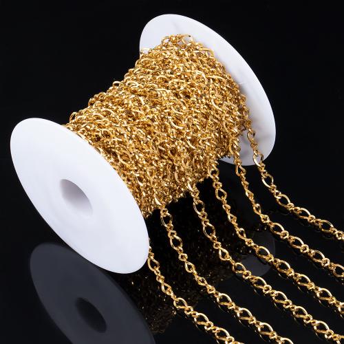 Stainless Steel Jewelry Chain 304 Stainless Steel plated DIY Sold By Bag