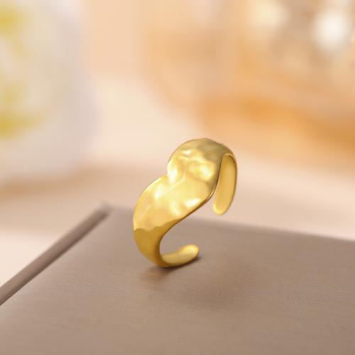 Stainless Steel Finger Ring 304 Stainless Steel Heart plated Adjustable & for woman inner ~20mm Sold By PC