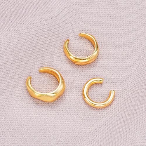 Zinc Alloy Earring Clip plated three pieces & fashion jewelry & for woman golden Sold By Set