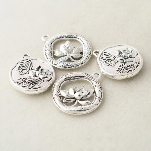 Zinc Alloy Pendants plated DIY silver color Sold By PC