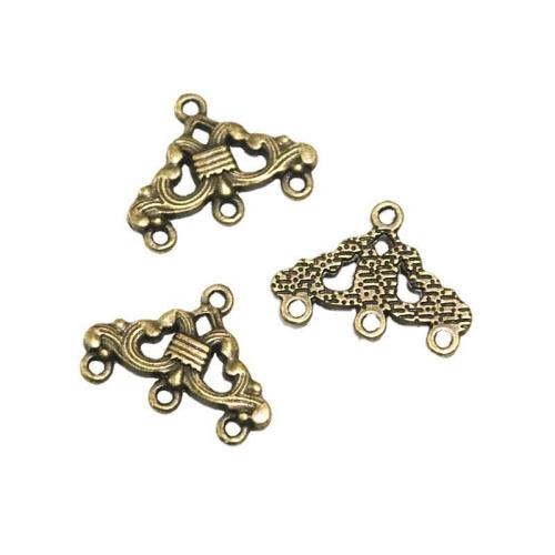 Zinc Alloy Connector Hanger antique brass color plated DIY & 1/3 loop Sold By Bag