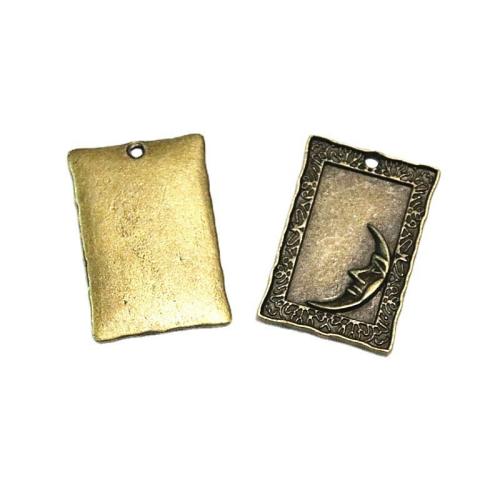 Zinc Alloy Pendants antique brass color plated DIY Sold By Bag