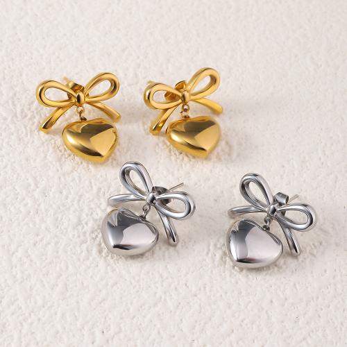 Stainless Steel Drop Earring 304 Stainless Steel fashion jewelry & for woman 19mm Sold By Pair