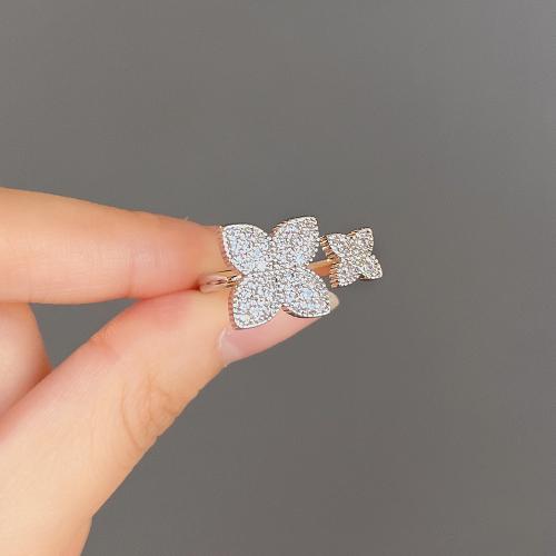 Cubic Zirconia Micro Pave Brass Ring fashion jewelry & micro pave cubic zirconia & for woman Sold By PC