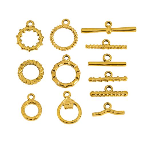 Stainless Steel Toggle Clasp 304 Stainless Steel Vacuum Ion Plating 2 pieces & DIY Sold By Set