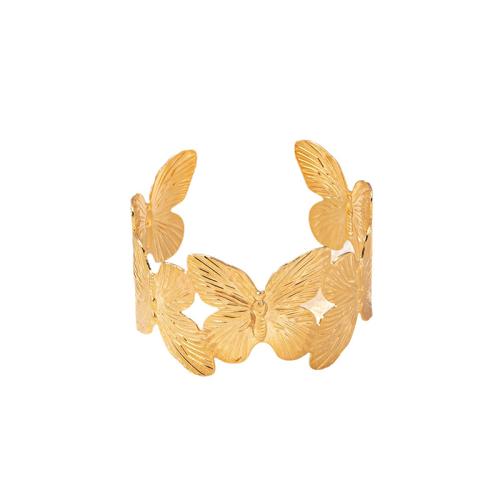 Zinc Alloy Bangle Smykker, Butterfly, forgyldt, for kvinde, flere farver til valg, Solgt af PC